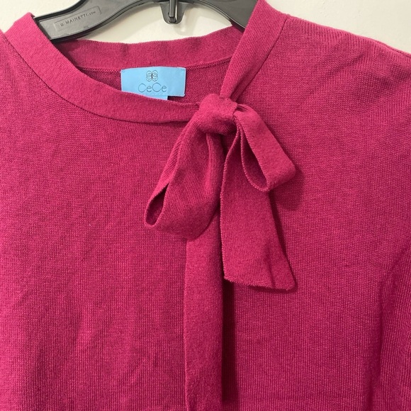 CeCe Women's Red Long-Sleeve Blouse Top Size XL - Picture 5 of 9
